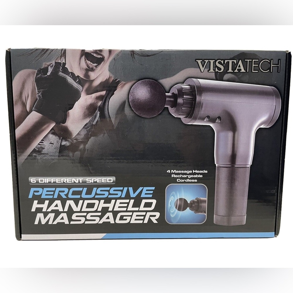 Vistatech percussive handheld massager. New in box.